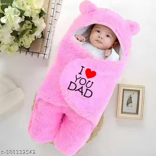 Hooded Embroidered Crib Baby Blanket for Mild Winter || Baby Blanket for AC Room